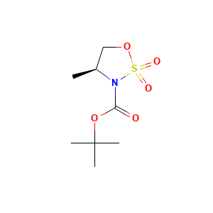 1,2,3-Oxathiazolidine-3-carboxylic acid, 4-methyl-, 1,1-dimethylethyl ester, 2,2-dioxide, (4S)-