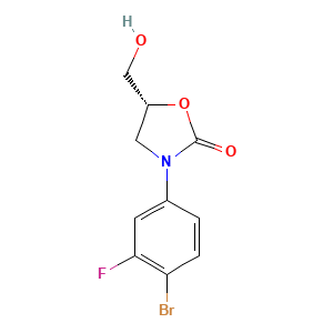 3-(4-Bromo-3-fluorophenyl)-5-(hydroxymethyl)oxazolidin-2-one, (R)-