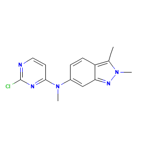 N-(2-Chloro-4-pyrimidinyl)-N,2,3-trimethyl-2H-indazol-6-amine