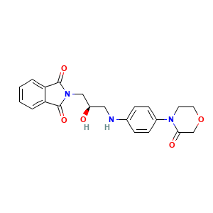 2-((2R)-2-hydroxy-3-((4-(3-oxomorpholin-4-yl)phenyl)amino)propyl)-1H-isoindole-1,3(2H)-dione