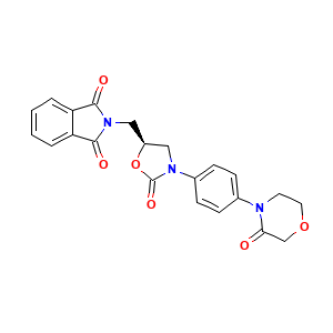 2-[[(5S)-2-oxo-3-[4-(3-oxomorpholin-4-yl)phenyl]-1,3-oxazolidin-5-yl]methyl]isoindole-1,3-dione