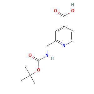 2-({[(Tert-butoxy)carbonyl]amino}methyl)pyridine-4-carboxylic acid