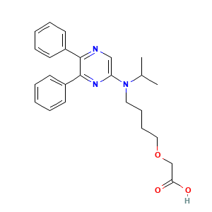 2-(4-((5,6-Diphenyl-2-pyrazinyl)(1-methylethyl)amino)butoxy)acetic acid