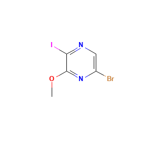 5-Bromo-2-iodo-3-methoxypyrazine
