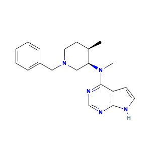 N-Methyl-N-((3R,4R)-4-methyl-1-(phenylmethyl)-3-piperidinyl)-7H-pyrrolo(2,3-d)pyrimidin-4-amine