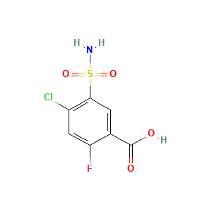 4-Chloro-2-fluoro-5-sulfamoylbenzoic acid