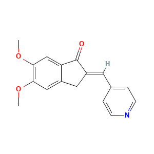 2,3-Dihydro-5,6-dimethoxy-2-(4-pyridinylmethylene)-1H-inden-1-one