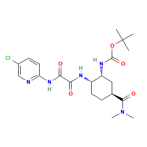 tert-Butyl ((1R,2S,5S)-2-((2-((5-chloropyridin-2-yl)amino)-2-oxoacetyl)amino)-5-(dimethylaminocarbonyl)cyclohexyl)carbamate