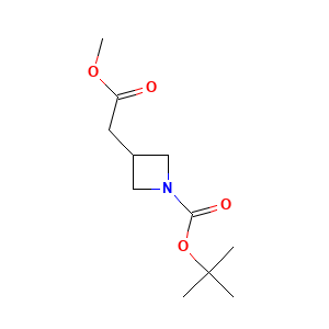 tert-Butyl 3-(2-methoxy-2-oxoethyl)azetidine-1-carboxylate