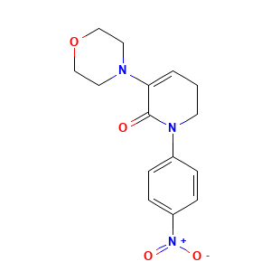 3-(4-Morpholinyl)-1-(4-nitrophenyl)-5,6-dihydro-2(1H)-pyridinone