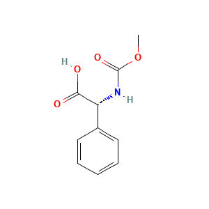 (alphaR)-alpha-((Methoxycarbonyl)amino)benzeneacetic acid