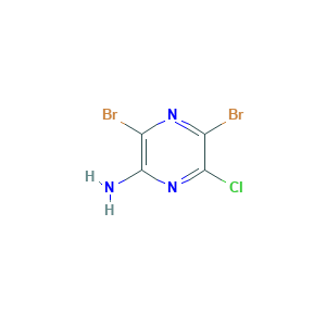 3,5-Dibromo-6-chloropyrazin-2-amine