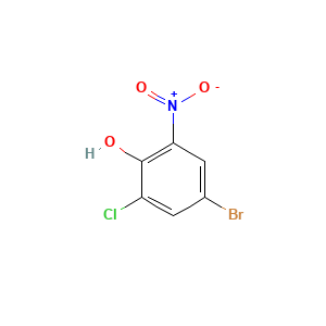 Phenol, 4-bromo-2-chloro-6-nitro-