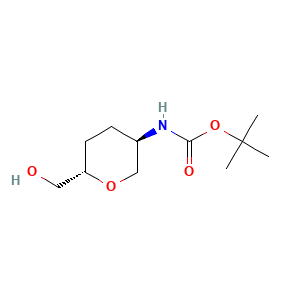 Tert-butyl N-[(3R,6S)-6-(hydroxymethyl)oxan-3-yl]carbamate