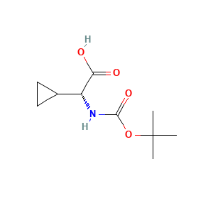 (R)-2-((tert-Butoxycarbonyl)amino)-2-cyclopropylacetic acid