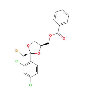 cis-2-(Bromomethyl)-2-(2,4-dichlorophenyl)-1,3-dioxolane-4-ylmethyl benzoate