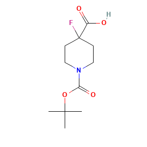 1-(tert-Butoxycarbonyl)-4-fluoropiperidine-4-carboxylic Acid