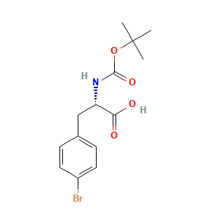 (2S)-3-(4-bromophenyl)-2-{[(tert-butoxy)carbonyl]amino}propanoic acid