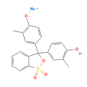 Phenol, 4,4'-(1,1-dioxido-3H-2,1-benzoxathiol-3-ylidene)bis(2-methyl-, sodium salt (1:1)