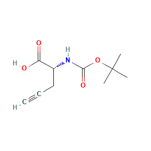 (2R)-2-(((tert-butoxy)carbonyl)amino)pent-4-ynoic acid