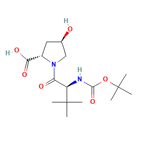 (2S,4R)-1-[(2S)-2-{[(tert-butoxy)carbonyl]amino}-3,3-dimethylbutanoyl]-4-hydroxypyrrolidine-2-carboxylic acid