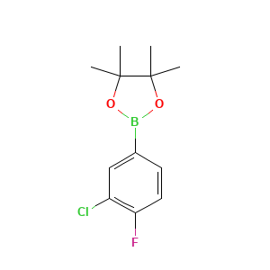 2-(3-Chloro-4-fluorophenyl)-4,4,5,5-tetramethyl-1,3,2-dioxaborolane