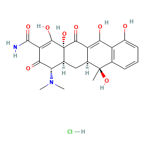 2-Naphthacenecarboxamide, 4-(dimethylamino)-1,4,4a,5,5a,6,11,12a-octahydro-3,6,10,12,12a-pentahydroxy-6-methyl-1,11-dioxo-, hydrochloride (1:1), (4S,4aS,5aS,6S,12aS)-