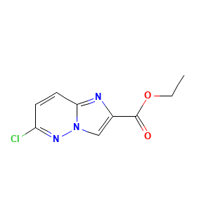 Imidazo(1,2-b)pyridazine-2-carboxylic acid, 6-chloro-, ethyl ester