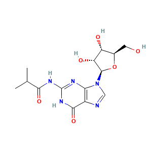N-{9-[(2R,3R,4S,5R)-3,4-dihydroxy-5-(hydroxymethyl)oxolan-2-yl]-6-oxo-6,9-dihydro-1H-purin-2-yl}-2-methylpropanamide