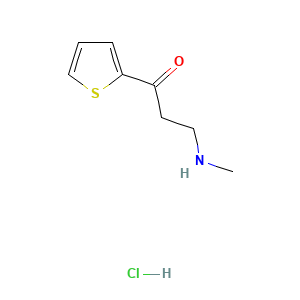 1-Propanone, 3-(methylamino)-1-(2-thienyl)-, hydrochloride (1:1)
