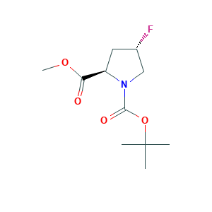 1-tert-butyl 2-methyl (2R,4S)-4-fluoropyrrolidine-1,2-dicarboxylate