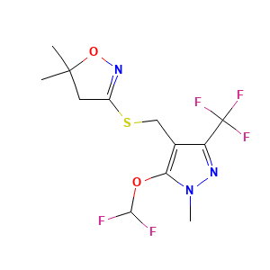3-(5-difluoromethoxy-1-methyl-3-trifluoromethyl-1H-pyrazole-4-ylmethylthio)-5,5-dimethyl-2-isoxazoline