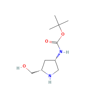 tert-butyl ((3S,5S)-5-(hydroxymethyl)pyrrolidin-3-yl)carbamate