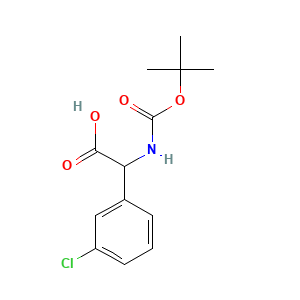 2-{[(Tert-butoxy)carbonyl]amino}-2-(3-chlorophenyl)acetic acid