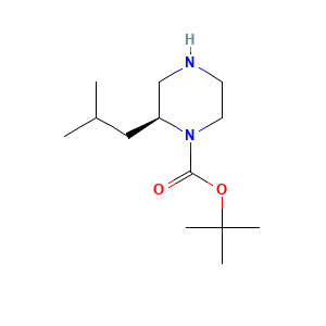 1,1-Dimethylethyl (2S)-2-(2-methylpropyl)-1-piperazinecarboxylate