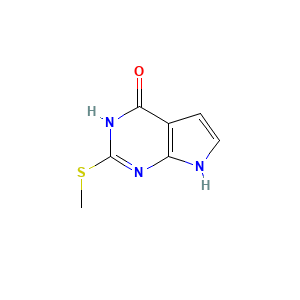 2-(Methylsulfanyl)-7H-pyrrolo[2,3-d]pyrimidin-4-ol