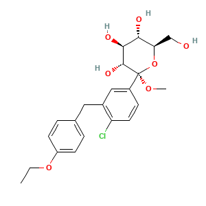 (2S,3R,4S,5S,6R)-2-(4-chloro-3-(4-ethoxybenzyl)phenyl)-6-(hydroxymethyl)-2-methoxytetrahydro-2H-pyran-3,4,5-triol