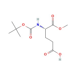 (4S)-4-(((tert-butoxy)carbonyl)amino)-5-methoxy-5-oxopentanoic acid