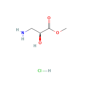 (S)-methyl 3-amino-2-hydroxypropanoate hydrochloride
