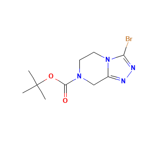 tert-butyl 3-bromo-5H,6H,7H,8H-(1,2,4)triazolo(4,3-a)pyrazine-7-carboxylate