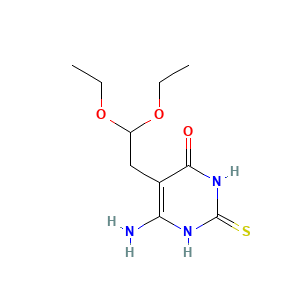 6-Amino-5-(2,2-diethoxyethyl)-2-mercapto-4-pyrimidinol