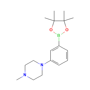 1-Methyl-4-(3-(4,4,5,5-tetramethyl-1,3,2-dioxaborolan-2-YL)phenyl)piperazine