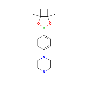 1-Methyl-4-(4-(4,4,5,5-tetramethyl-1,3,2-dioxaborolan-2-yl)phenyl)piperazine