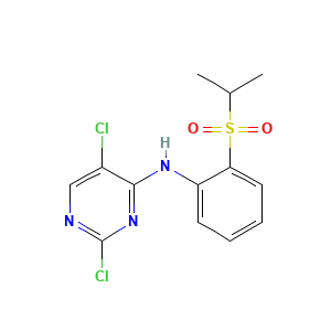 2,5-dichloro-N-(2-((1-methylethyl)sulfonyl)phenyl)-4-pyrimidinamine