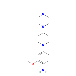 2-Methoxy-4-(4-(4-methylpiperazin-1-yl)piperidin-1-yl)aniline