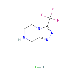 3-(Trifluoromethyl)-5,6,7,8-tetrahydro-[1,2,4]triazolo[4,3-a]pyrazine hydrochloride