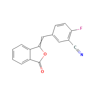 2-Fluoro-5-((3-oxoisobenzofuran-1(3H)-ylidene)methyl)benzonitrile
