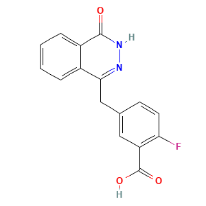 2-Fluoro-5-[(4-oxo-3,4-dihydrophthalazin-1-yl)methyl]benzoic acid