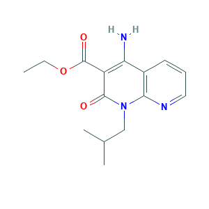 4-Amino-1-Isobutyl-1,2-Dihydro-2-Oxo-1,8-Naphthyridine-3-Carboxylic Acid Ethyl Ester