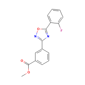 Methyl 3-(5-(2-fluorophenyl)-1,2,4-oxadiazol-3-yl)benzoate